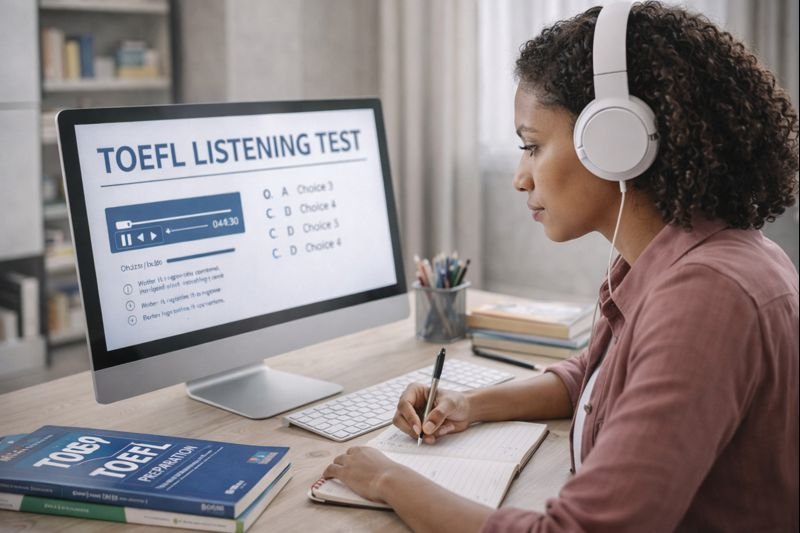 Clases de ingles para TOEFL listening test.