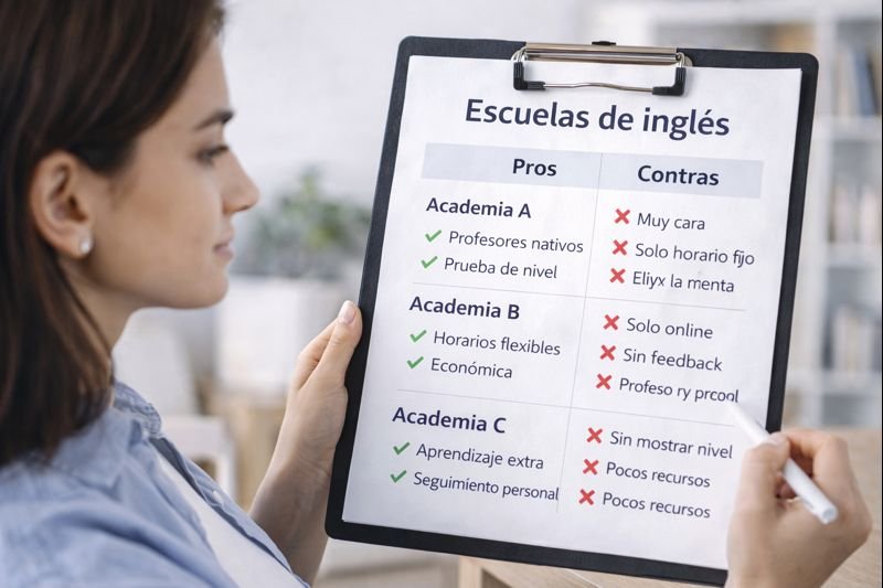 elegir y aprovechar clases de ingles
