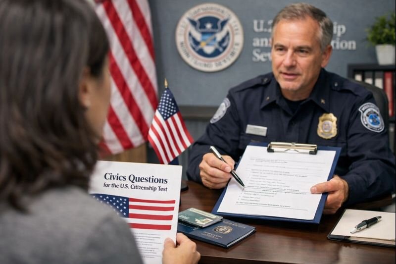 examen de ciudadania de EEUU.