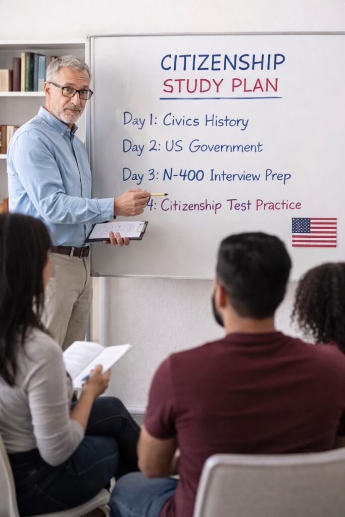 ruta de preparación para USCIS