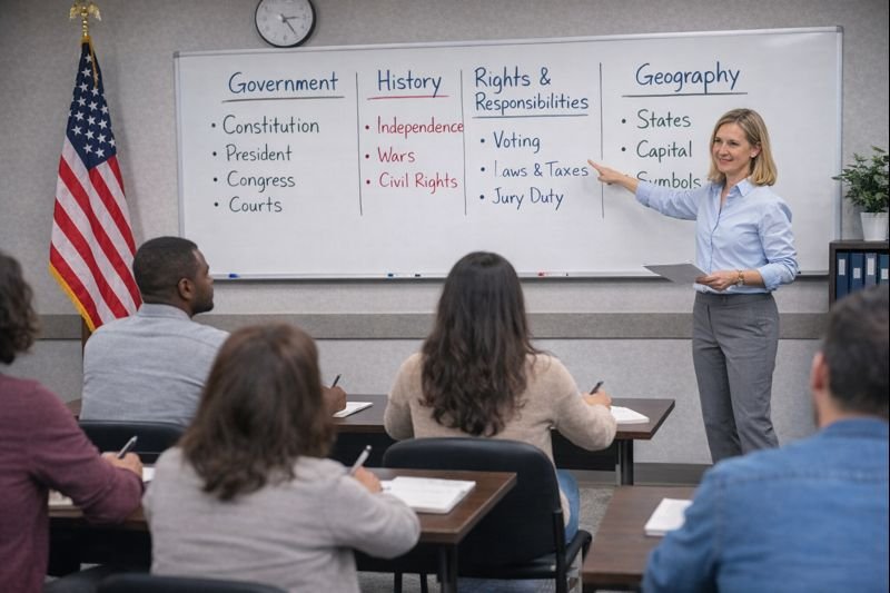 preguntas civicas de ciudadania por temas
